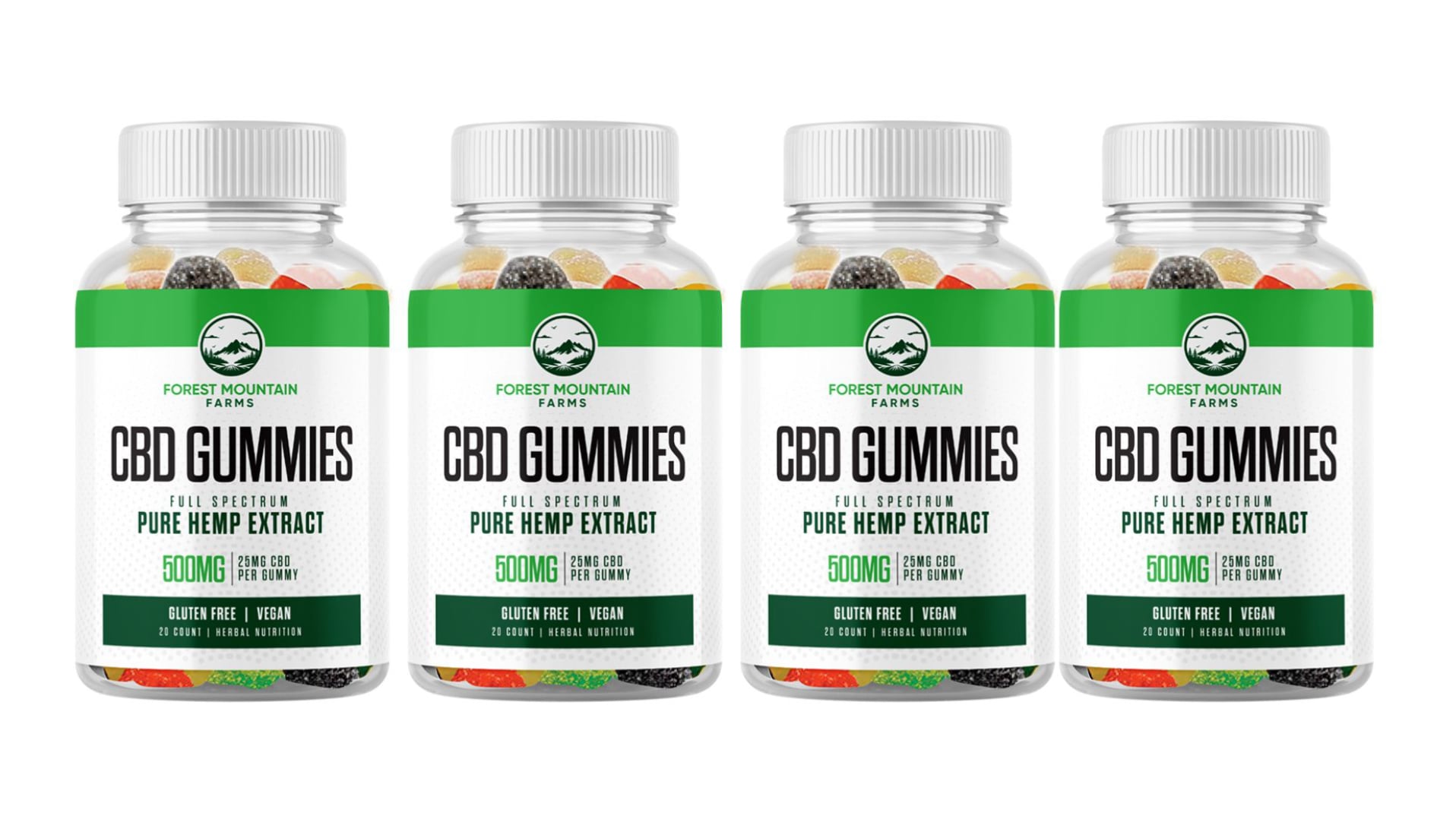 forest mountain farms cbd gummies-6-bottle