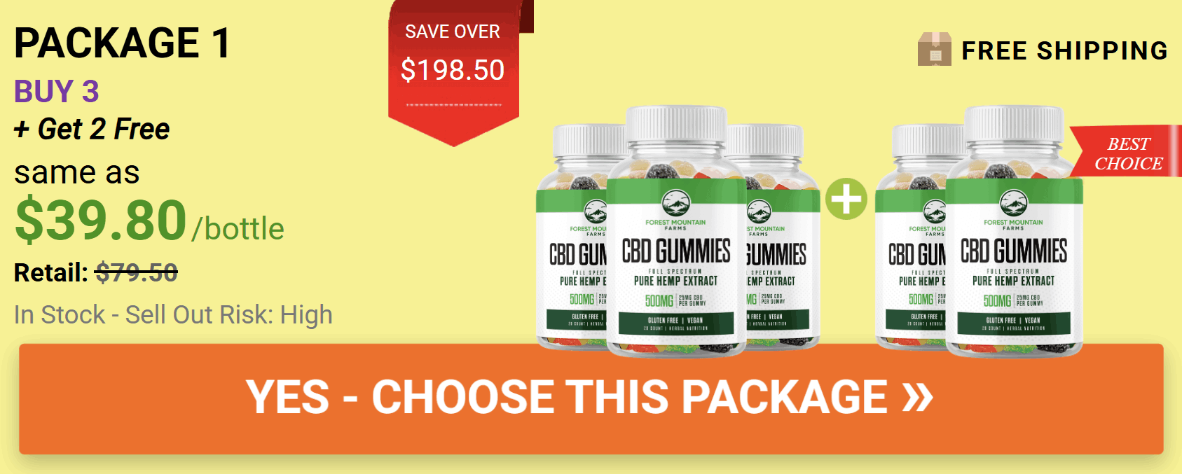forest mountain farms cbd gummies 1 bottle