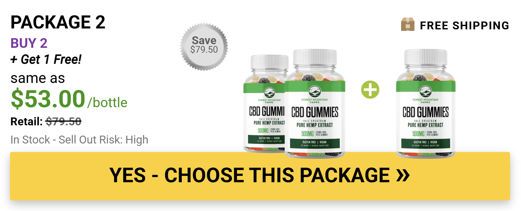 forest mountain farms cbd gummies 6 bottle
